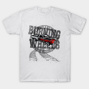 Burning Wheels Muscle Car Old School T-Shirt